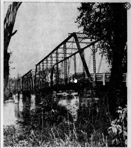 Muskingum River Gaysport Bridge 1914c