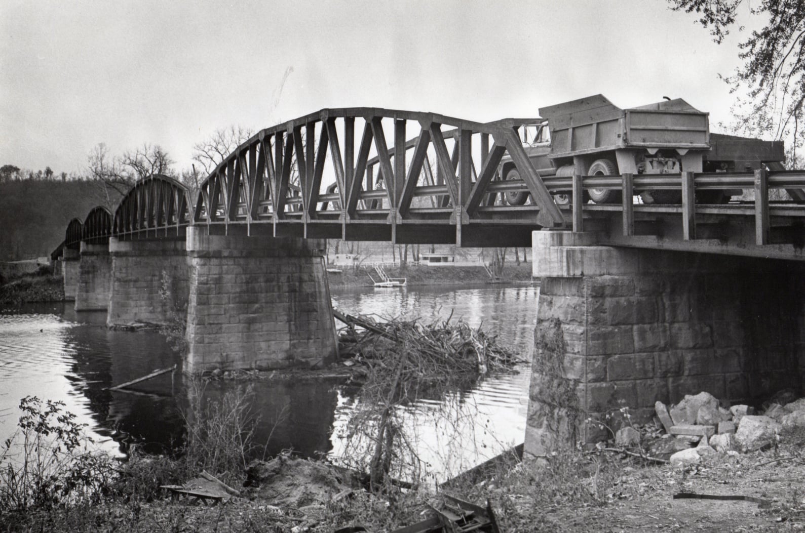 Muskingum River Gaysport Bridge 1971